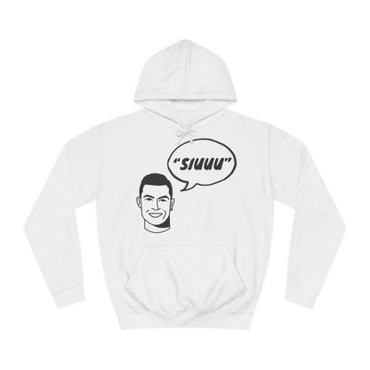 Cotton Hoodie - Cristiano Ronaldo 'Siuuu' Meme Design