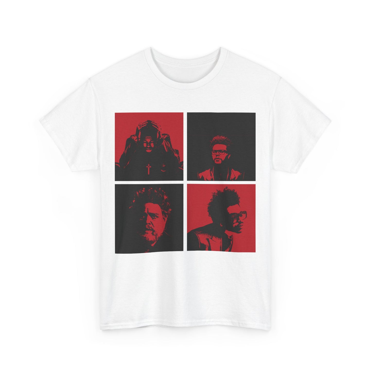 The Weeknd Black and Red Unisex Heavy Cotton Tee