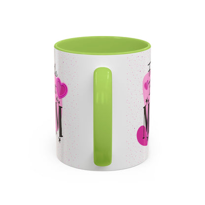 Best Mom Accent Mug - Mother's Day Gift, Birthday Present, Coffee Lover, Cute Coffee Cup, Appreciation Gift