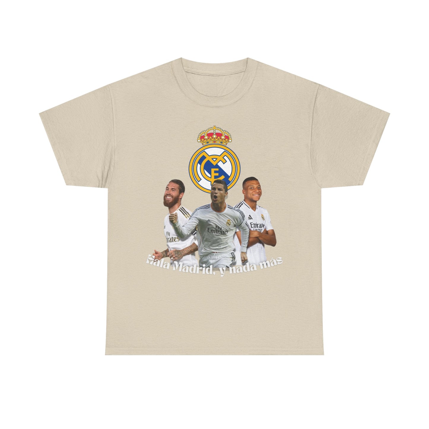 Real Madrid Legends T-Shirt – Featuring Cristiano Ronaldo, Kylian Mbappé, and Sergio Ramos