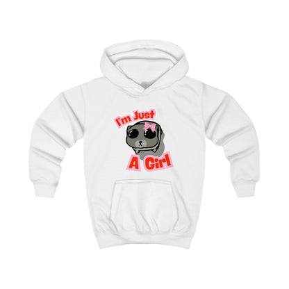 I'm Just a Girl Hamster Kids' Hoodie – Playful Comfort for Your Little One