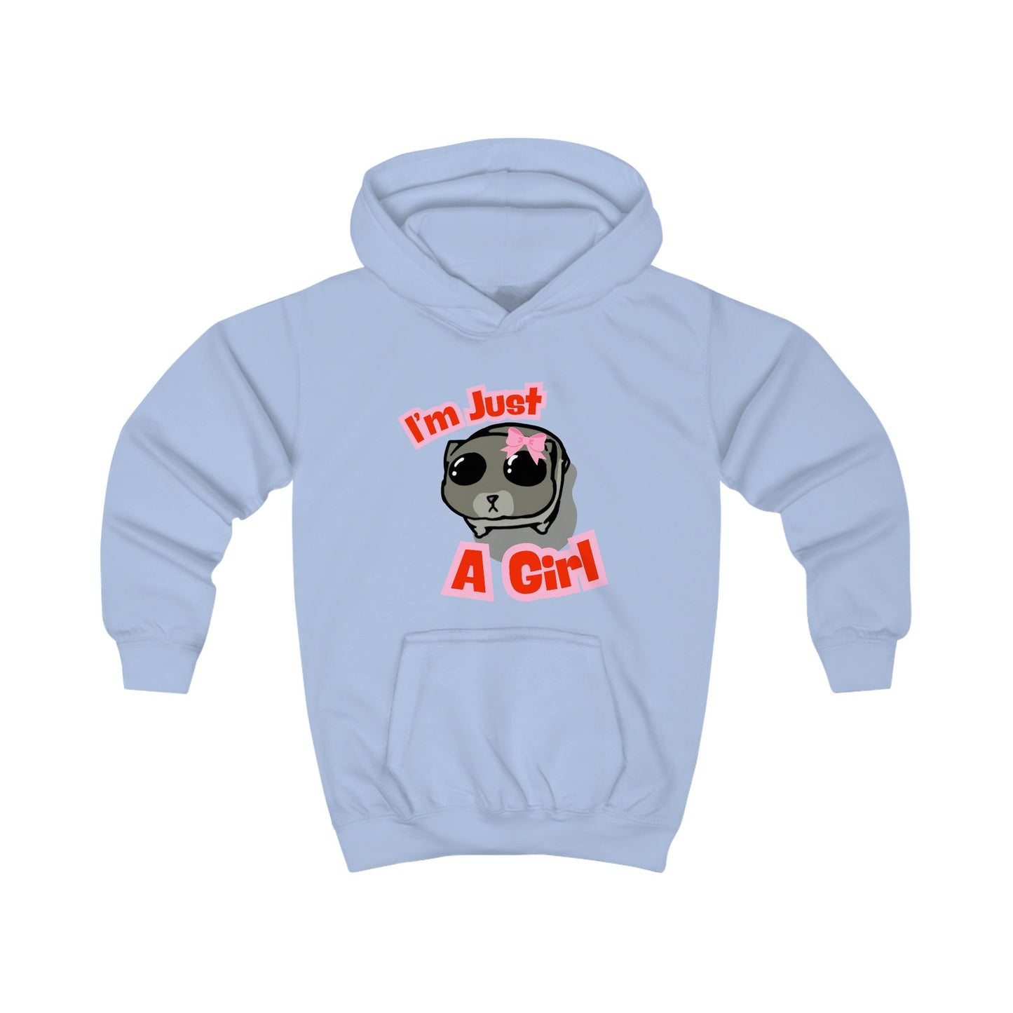 I'm Just a Girl Hamster Kids' Hoodie – Playful Comfort for Your Little One