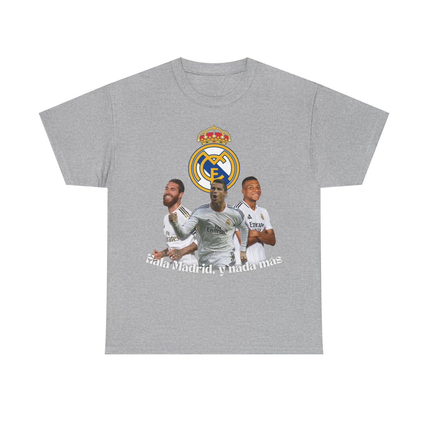 Real Madrid Legends T-Shirt – Featuring Cristiano Ronaldo, Kylian Mbappé, and Sergio Ramos