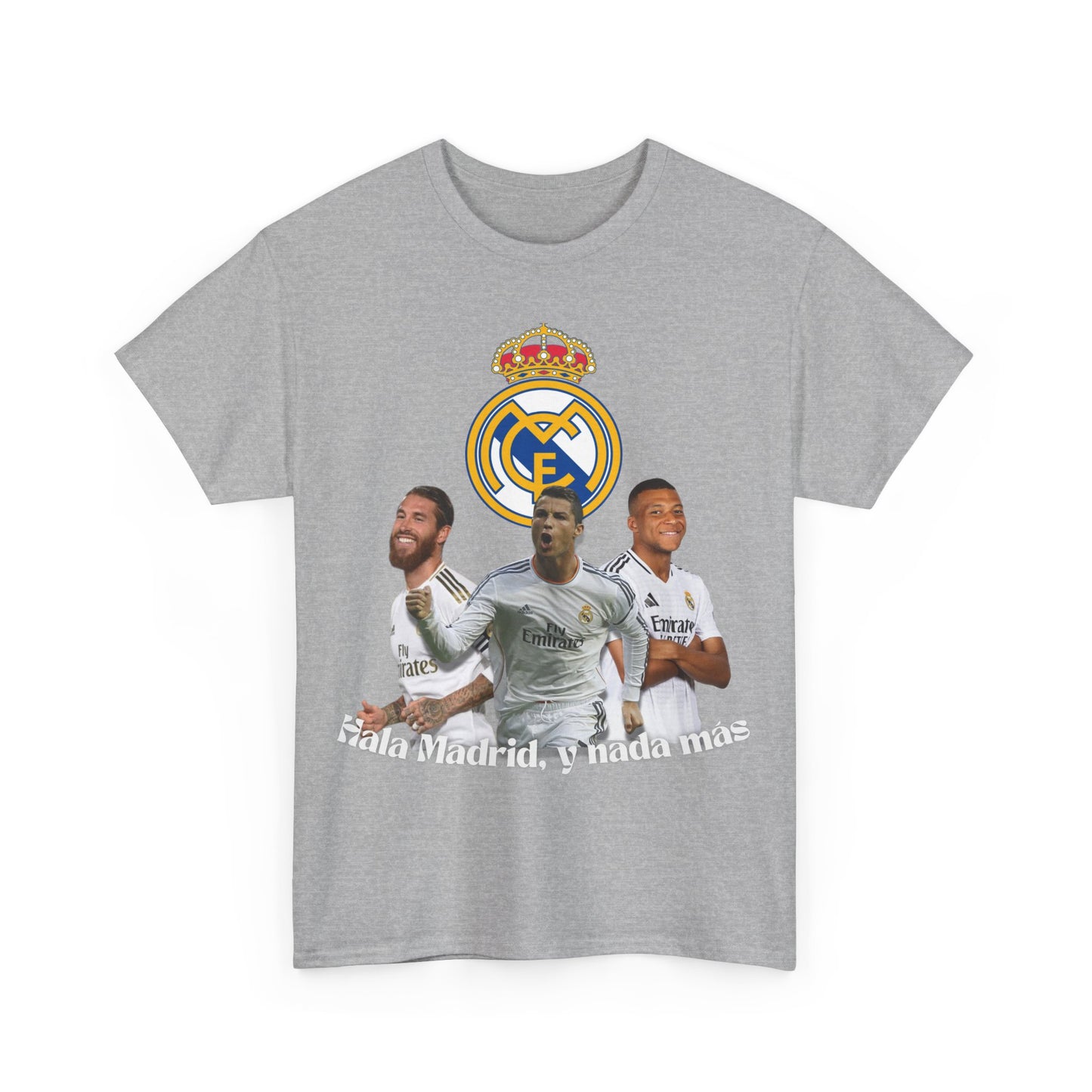 Real Madrid Legends T-Shirt – Featuring Cristiano Ronaldo, Kylian Mbappé, and Sergio Ramos