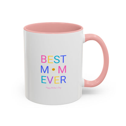 Coffee Mug, Best Mom Ever, Mothers Day Gift, Fun Cup, Tea Lover, Stylish Kitchen Décor, Colourful Ceramic Mug