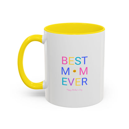 Coffee Mug, Best Mom Ever, Mothers Day Gift, Fun Cup, Tea Lover, Stylish Kitchen Décor, Colourful Ceramic Mug