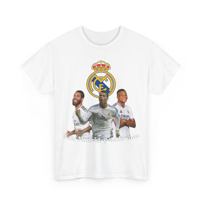 Real Madrid Legends T-Shirt – Featuring Cristiano Ronaldo, Kylian Mbappé, and Sergio Ramos