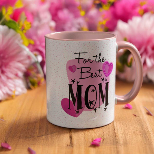 Best Mom Accent Mug - Mother's Day Gift, Birthday Present, Coffee Lover, Cute Coffee Cup, Appreciation Gift