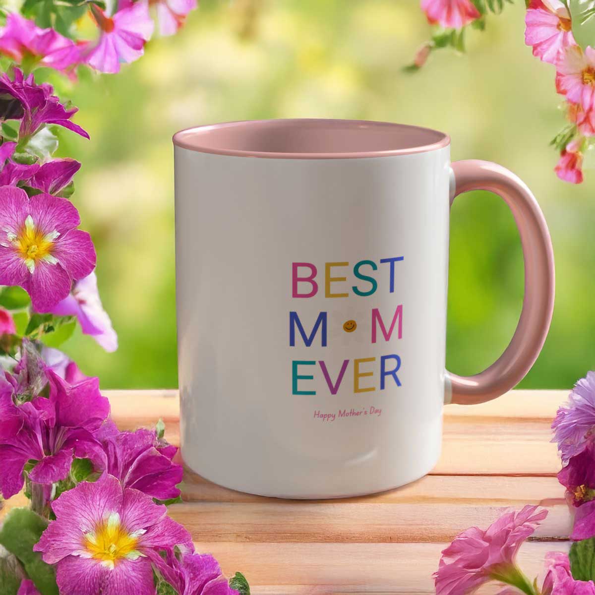 Coffee Mug, Best Mom Ever, Mothers Day Gift, Fun Cup, Tea Lover, Stylish Kitchen Décor, Colourful Ceramic Mug