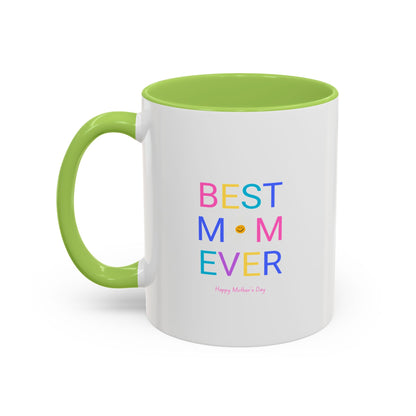 Coffee Mug, Best Mom Ever, Mothers Day Gift, Fun Cup, Tea Lover, Stylish Kitchen Décor, Colourful Ceramic Mug
