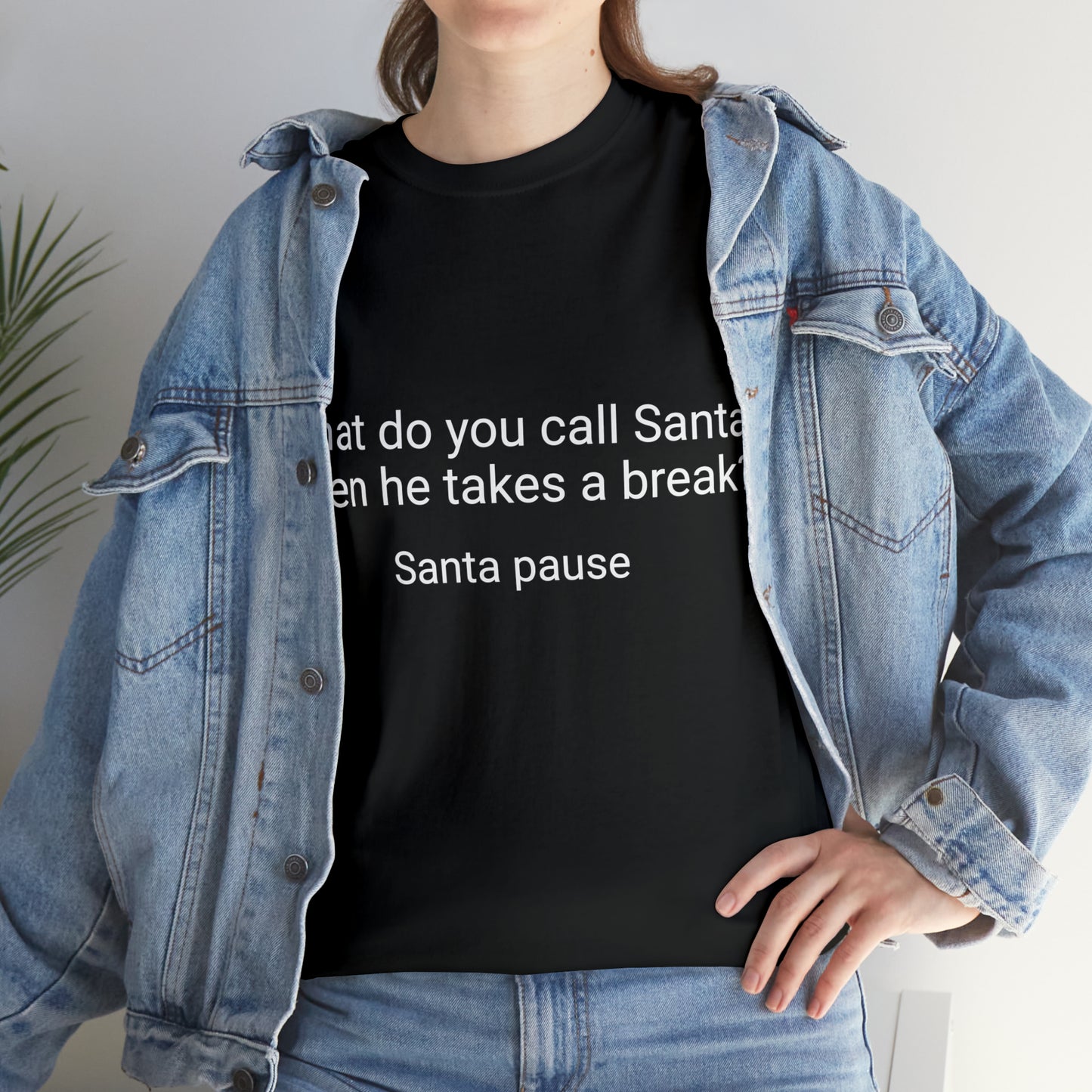 What do you call Santa when he takes a break?