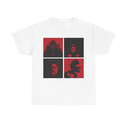 The Weeknd Black and Red Unisex Heavy Cotton Tee