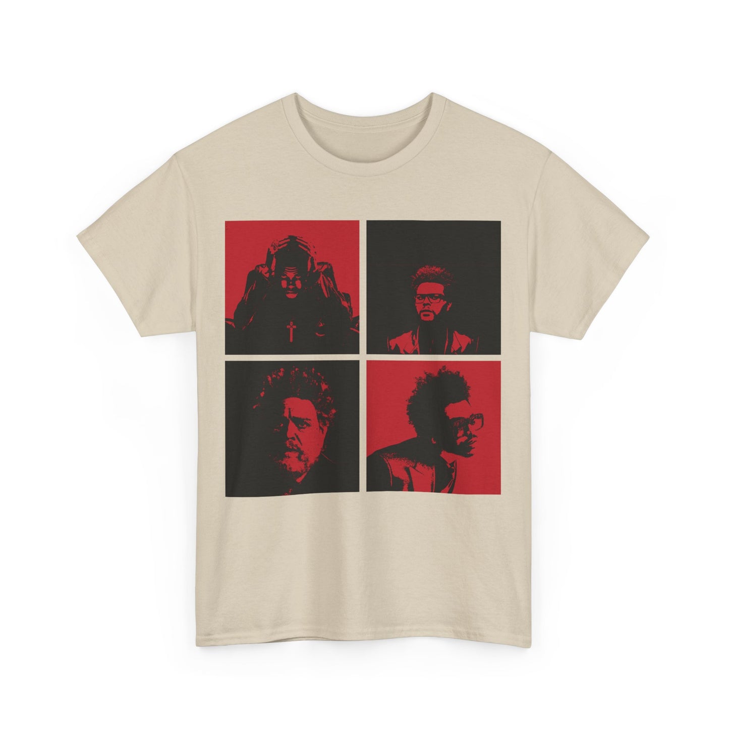 The Weeknd Black and Red Unisex Heavy Cotton Tee