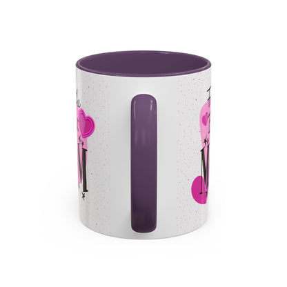 Best Mom Accent Mug - Mother's Day Gift, Birthday Present, Coffee Lover, Cute Coffee Cup, Appreciation Gift