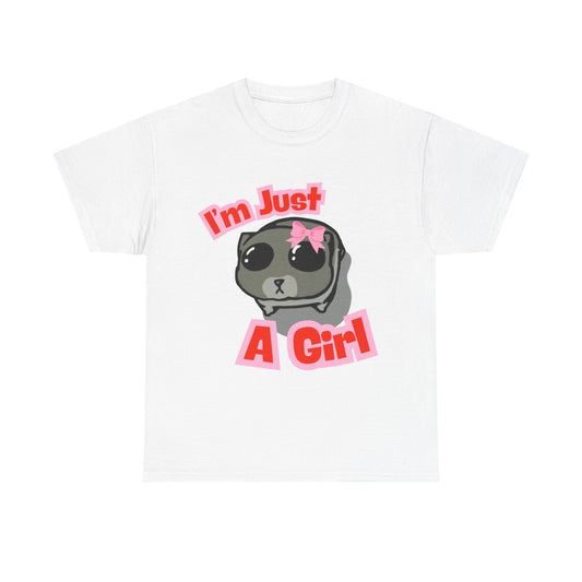 Hamster Graphic Tee - I'm Just A Girl Design