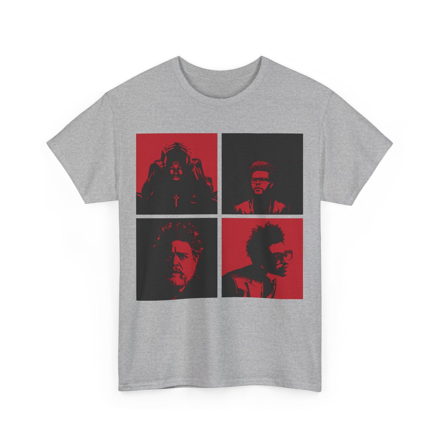 The Weeknd Black and Red Unisex Heavy Cotton Tee