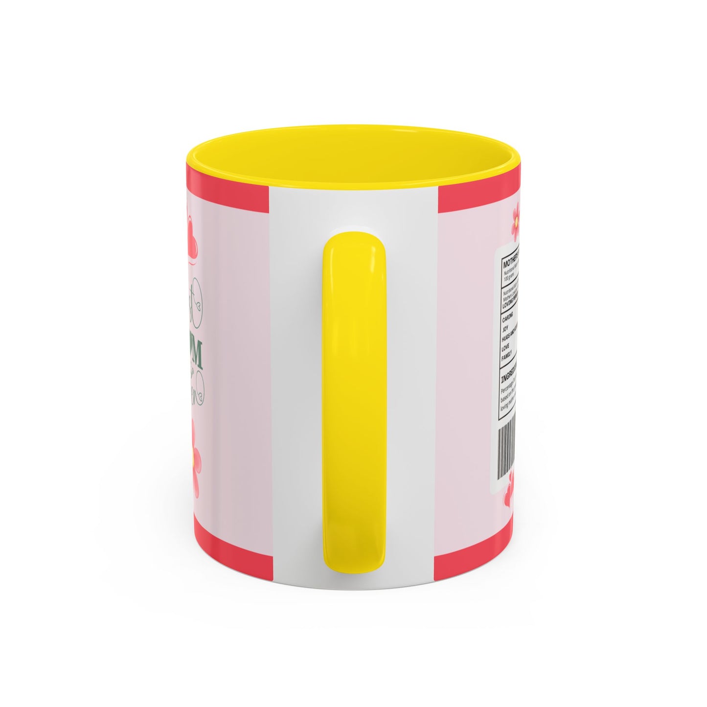 Mother's Day Coffee Mug - Floral Gift Cup, Personalized Mug for Mom, 11oz Ceramic Tea Cup, Best Mom Ever, Mom Appreciation Gift, I Love