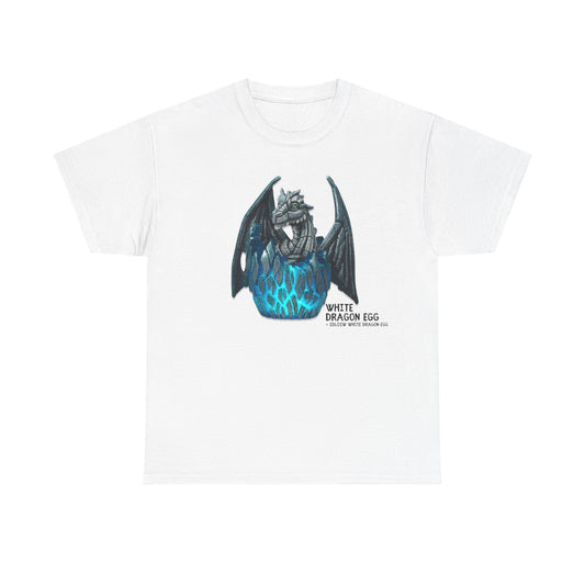 White Dragon Egg Edge Sculpture Unisex Tee