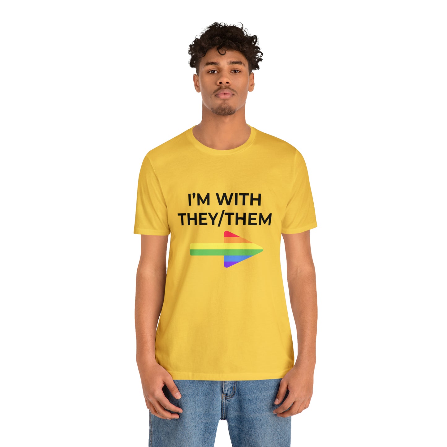 I'm With They/Them Left Arrow - Tee