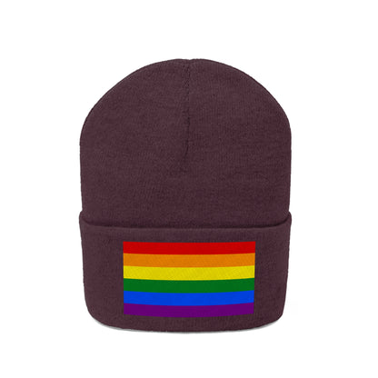 Knit Pride Flag Beanie