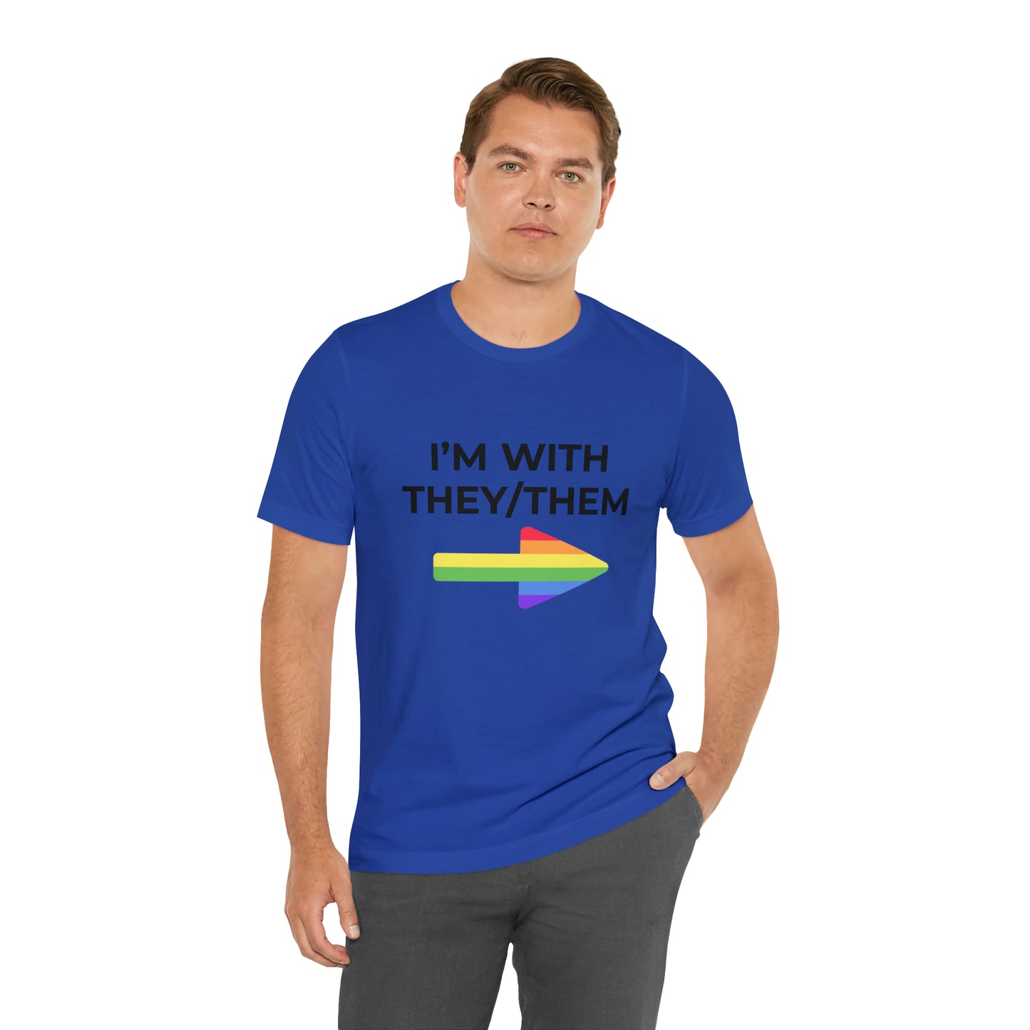I'm With They/Them Left Arrow - Tee