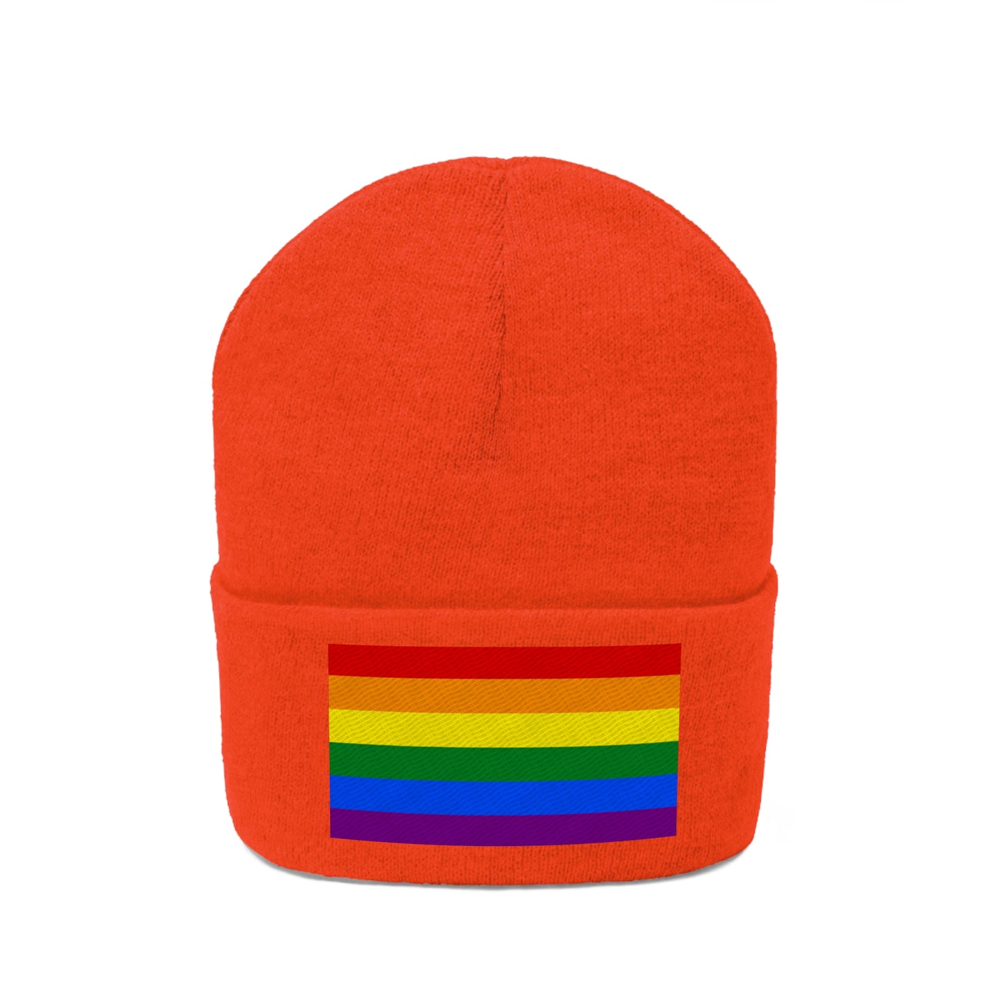 Knit Pride Flag Beanie