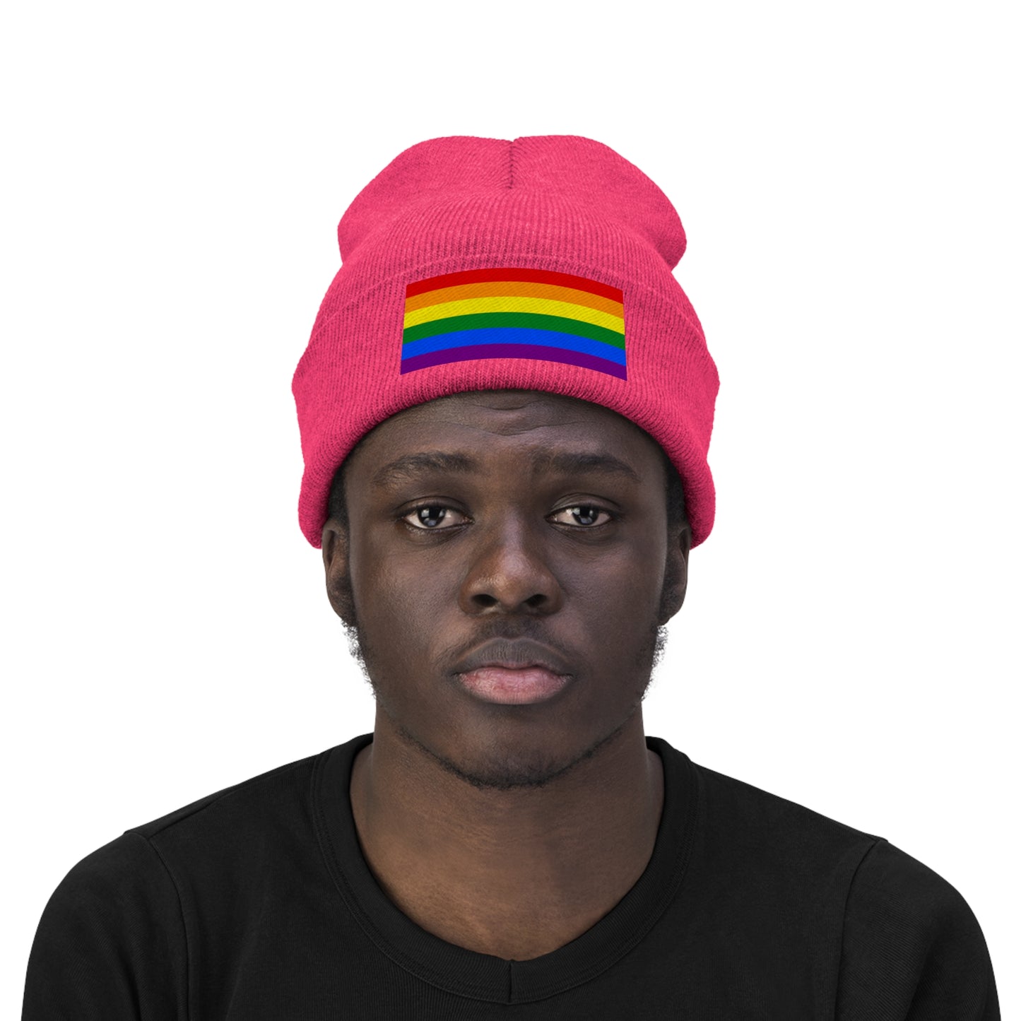 Knit Pride Flag Beanie