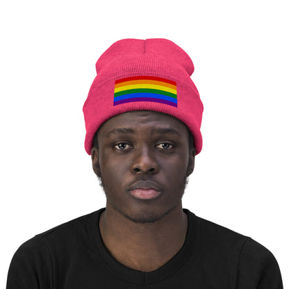 Knit Pride Flag Beanie