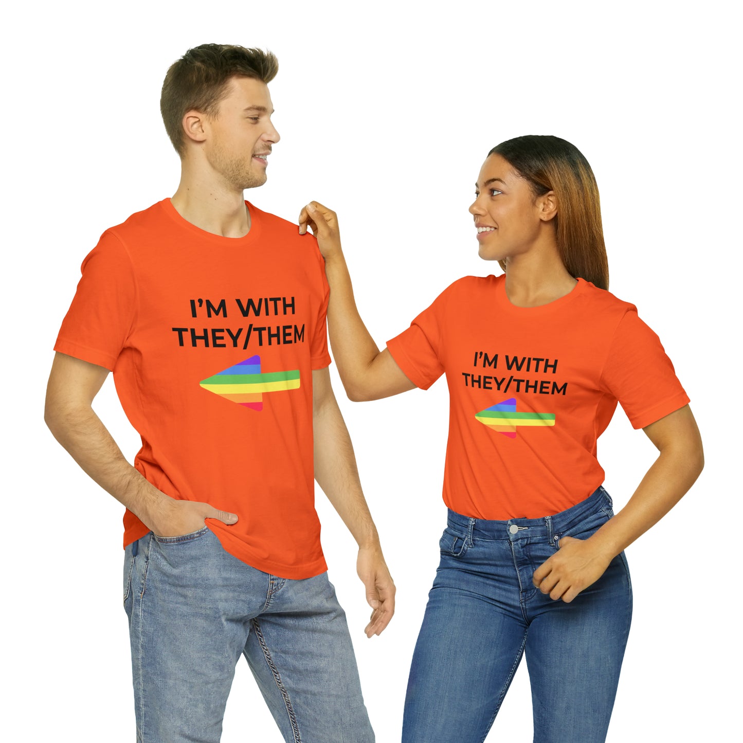 I'm With They/Them Right Arrow - Tee