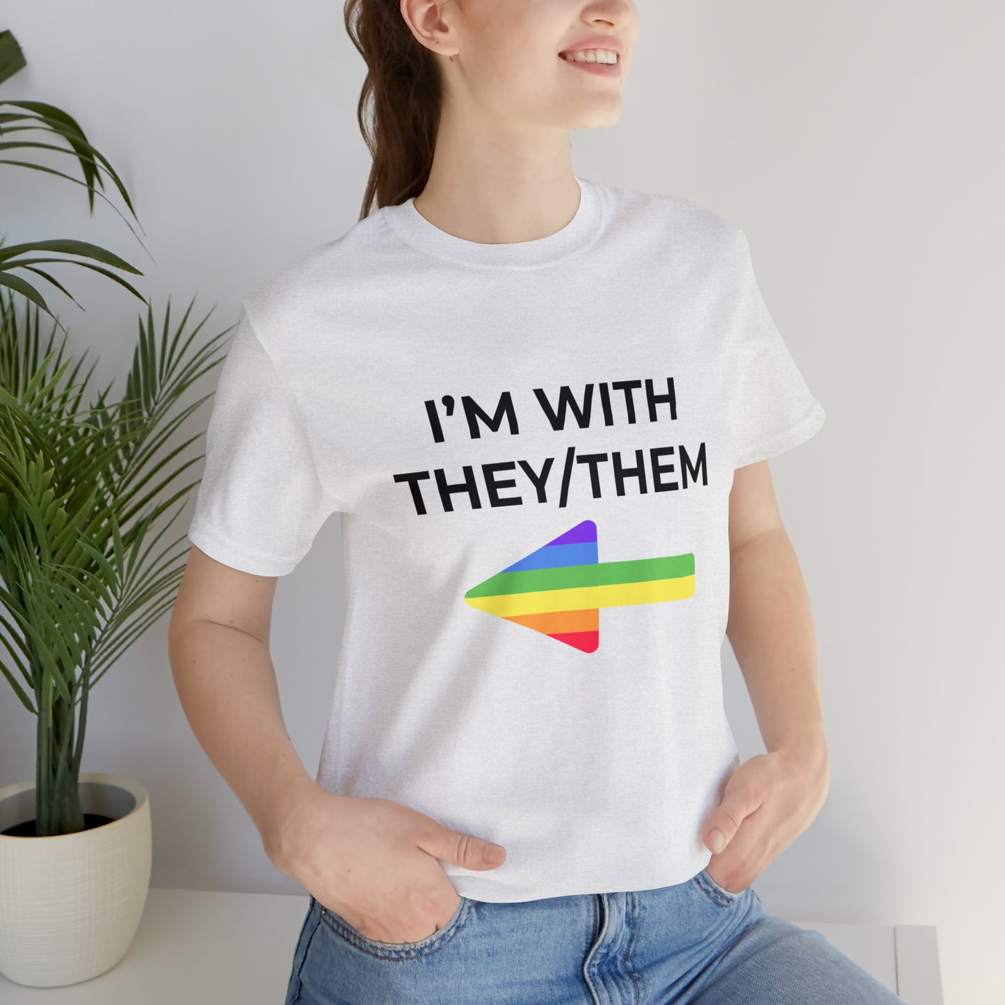 I'm With They/Them Right Arrow - Tee