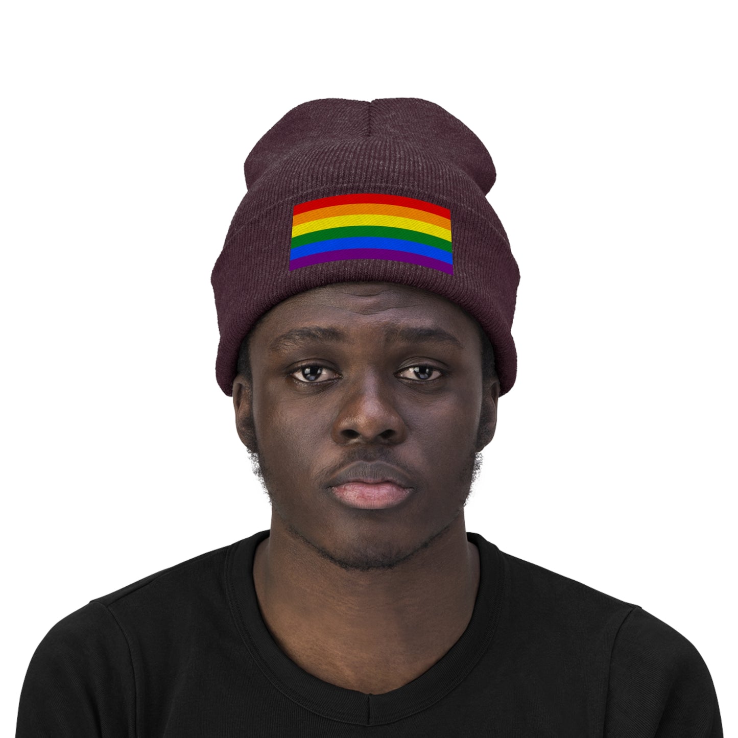 Knit Pride Flag Beanie