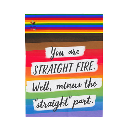 gay pride Velveteen Plush Blanket