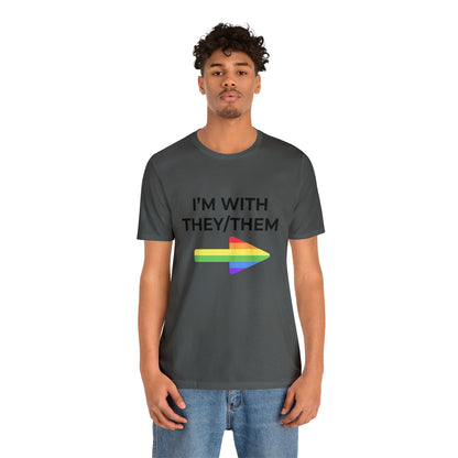 I'm With They/Them Left Arrow - Tee