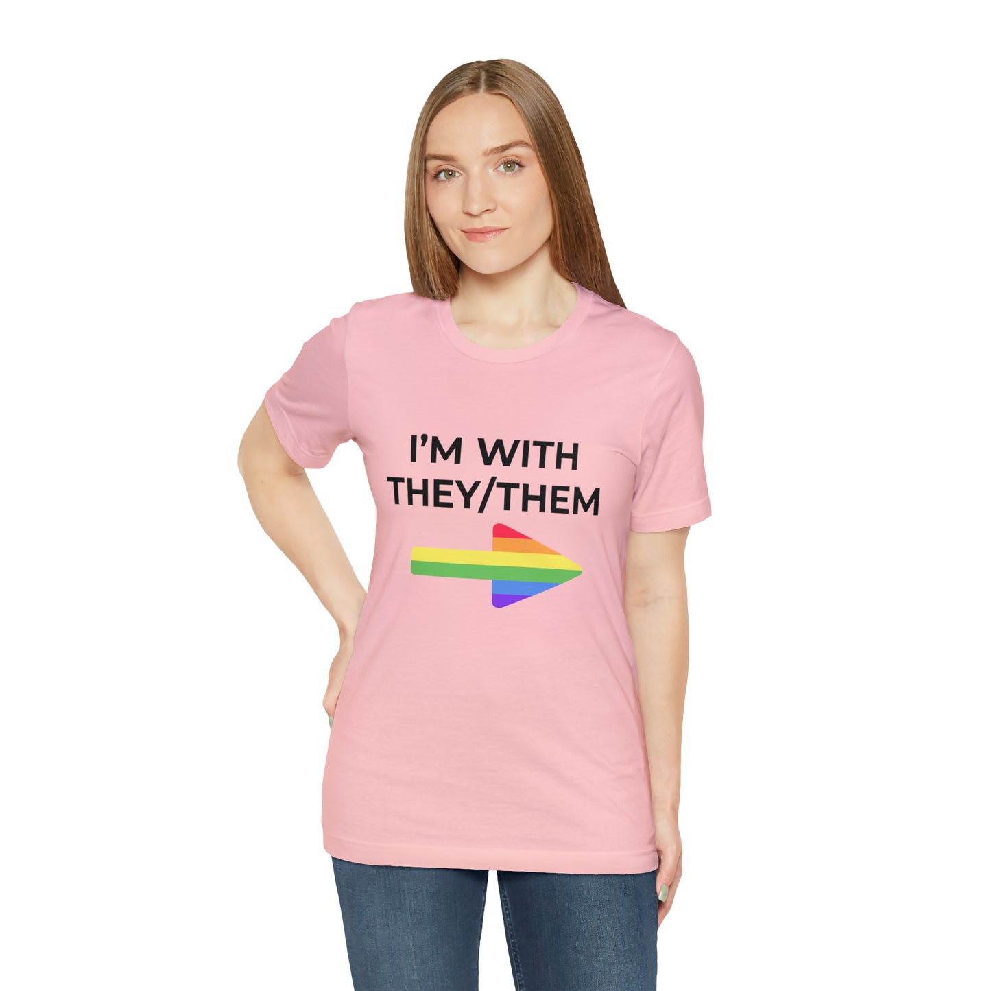 I'm With They/Them Left Arrow - Tee