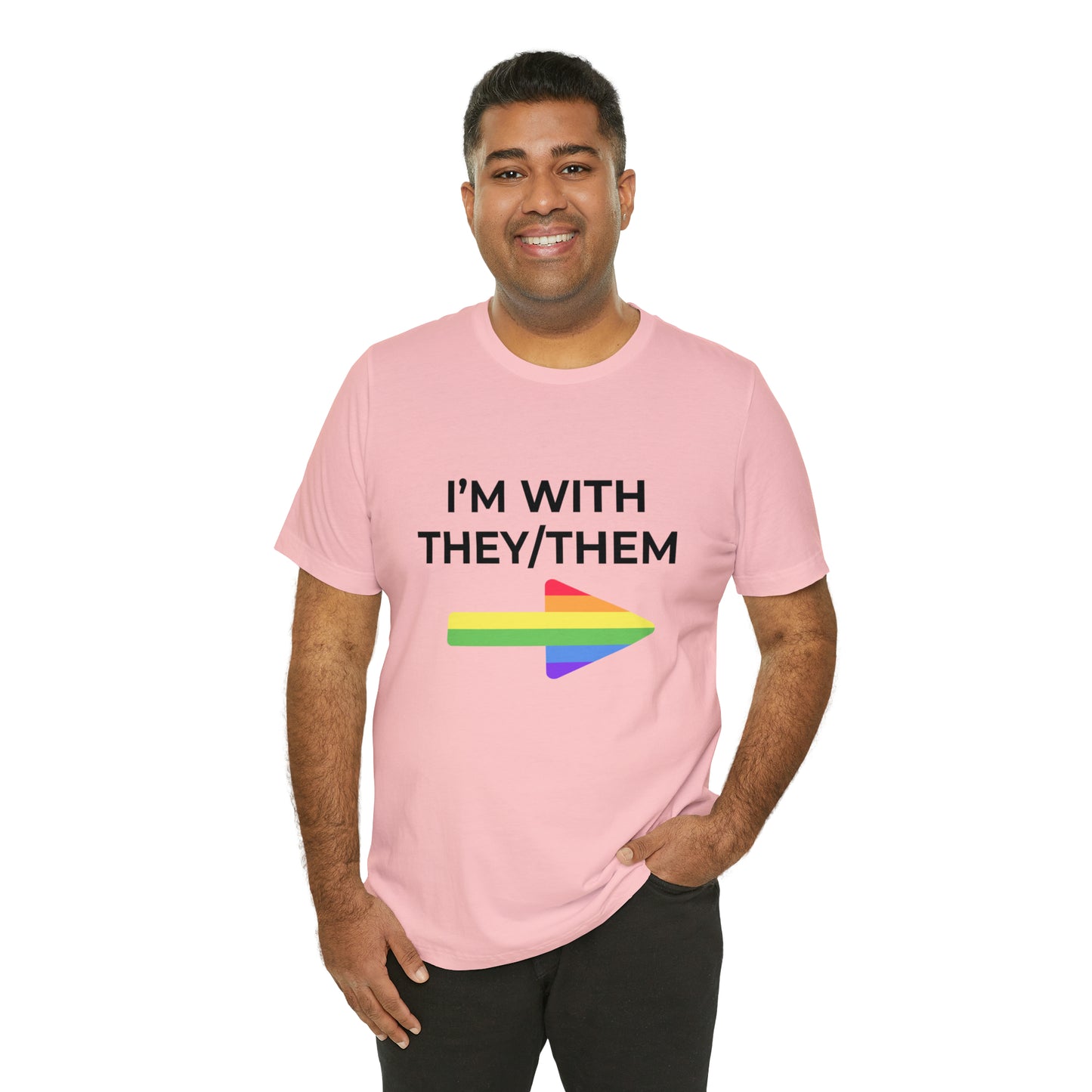I'm With They/Them Left Arrow - Tee