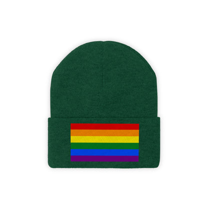 Knit Pride Flag Beanie