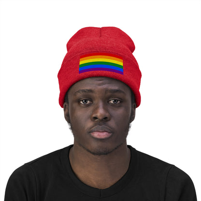 Knit Pride Flag Beanie