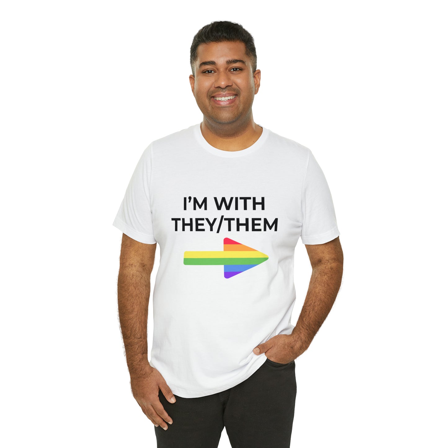 I'm With They/Them Left Arrow - Tee
