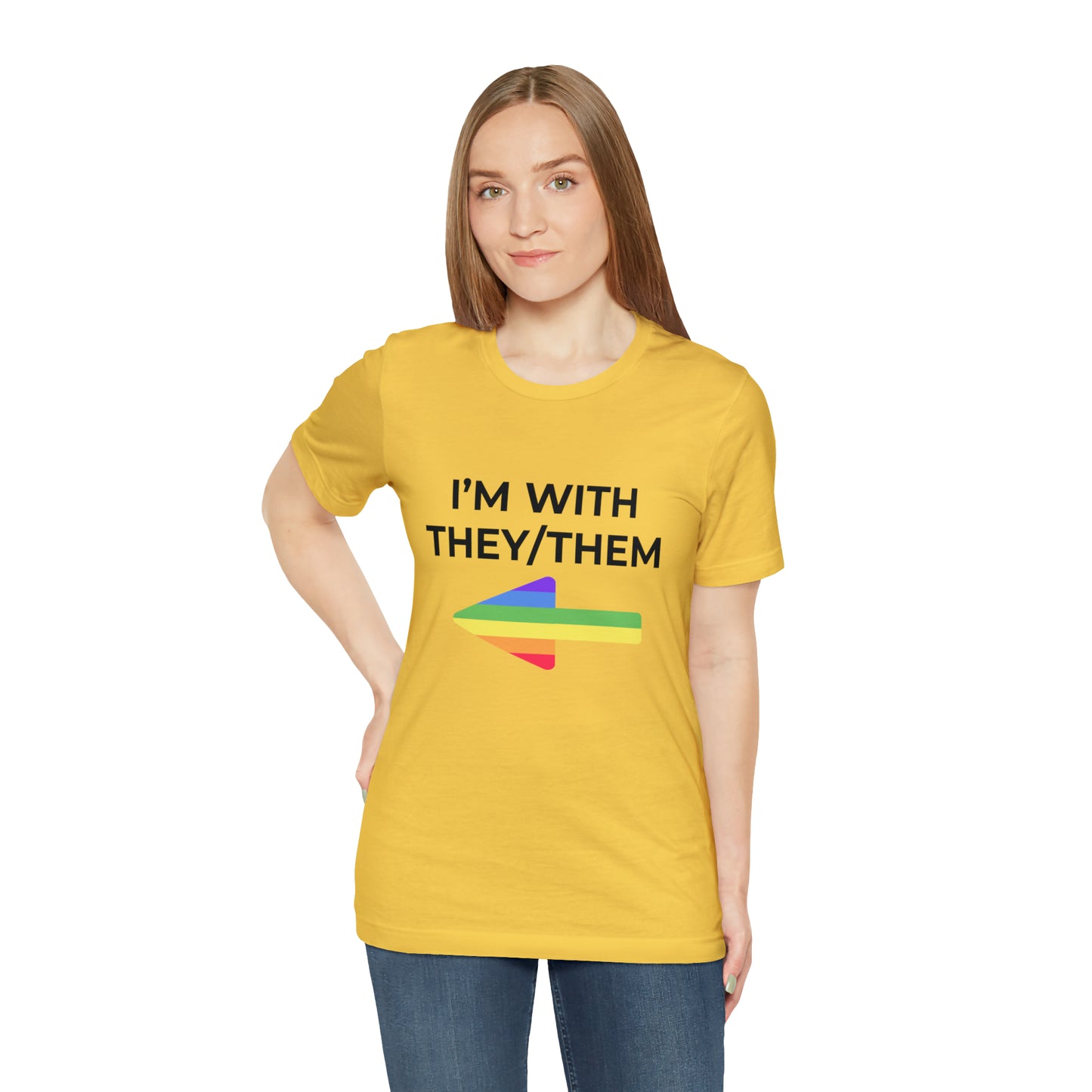 I'm With They/Them Right Arrow - Tee
