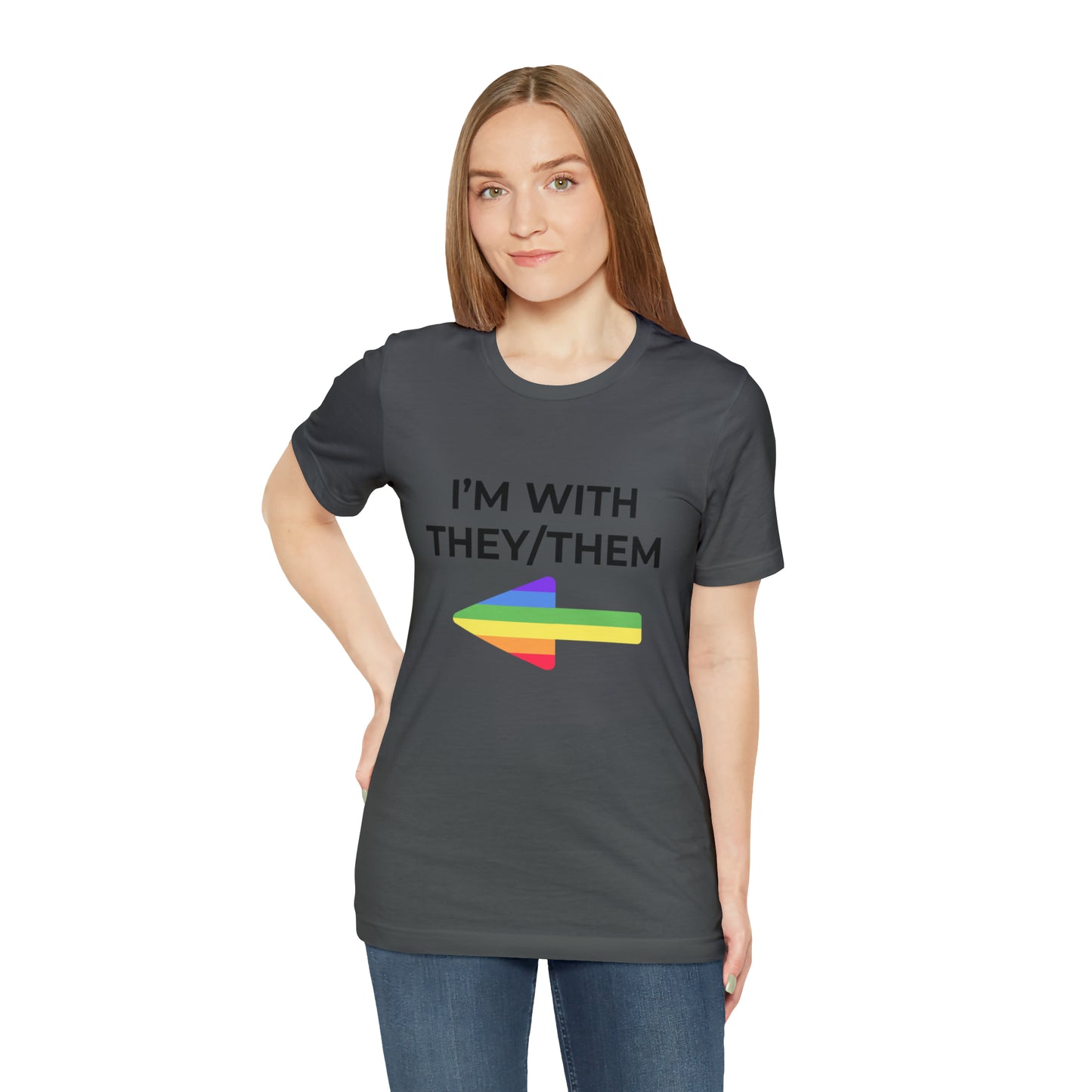I'm With They/Them Right Arrow - Tee