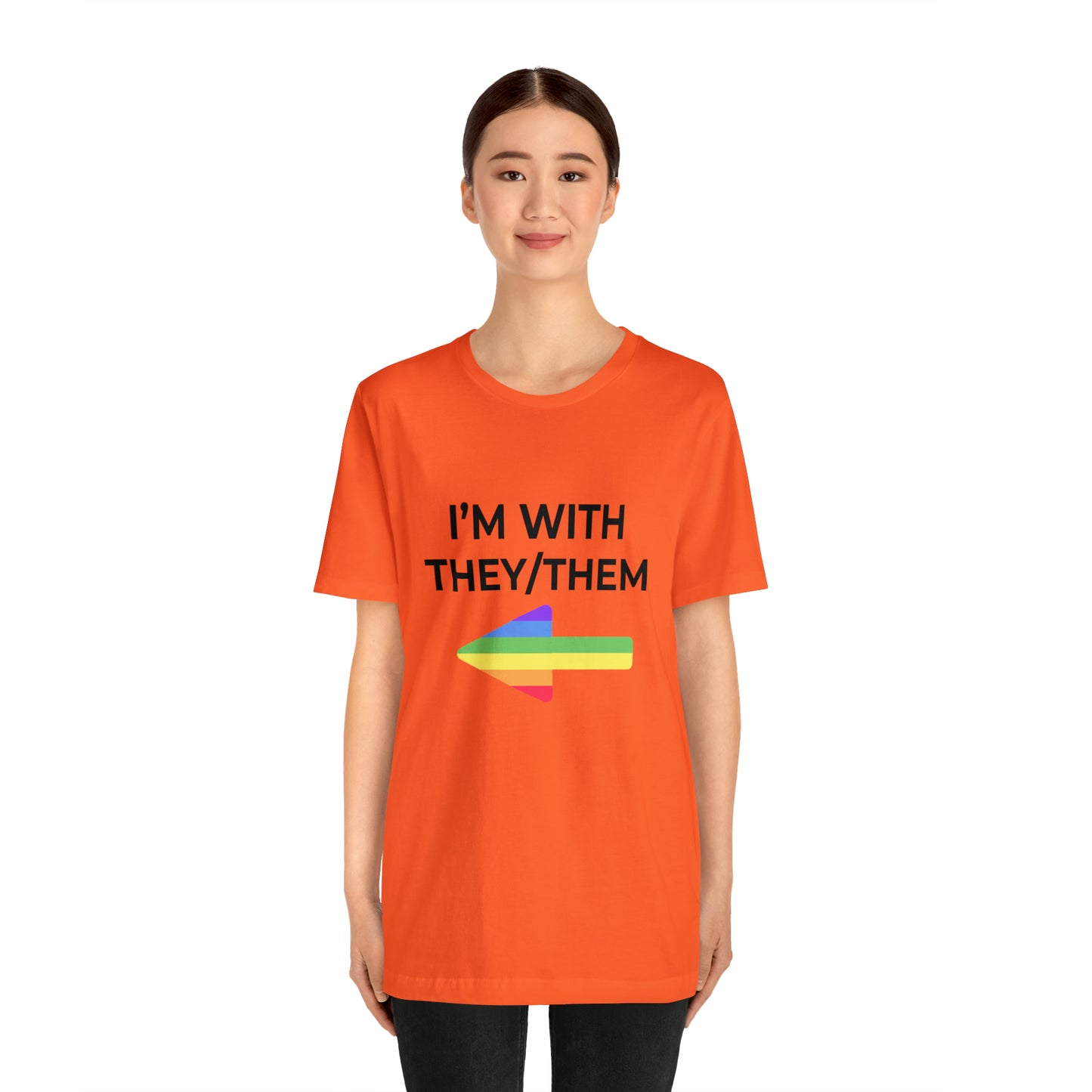 I'm With They/Them Right Arrow - Tee