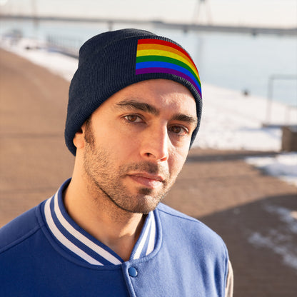 Knit Pride Flag Beanie