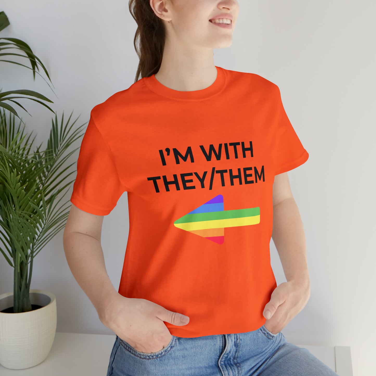 I'm With They/Them Right Arrow - Tee