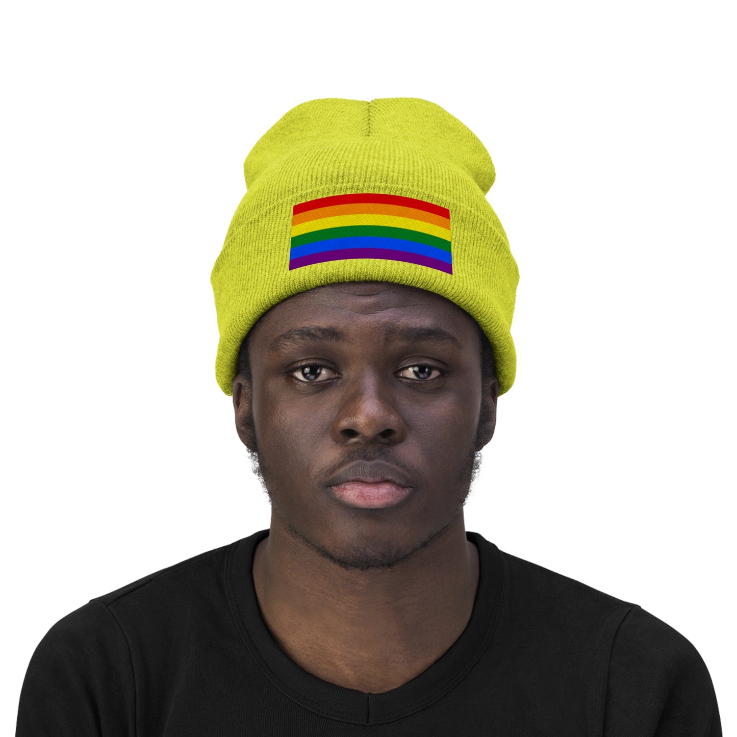 Knit Pride Flag Beanie