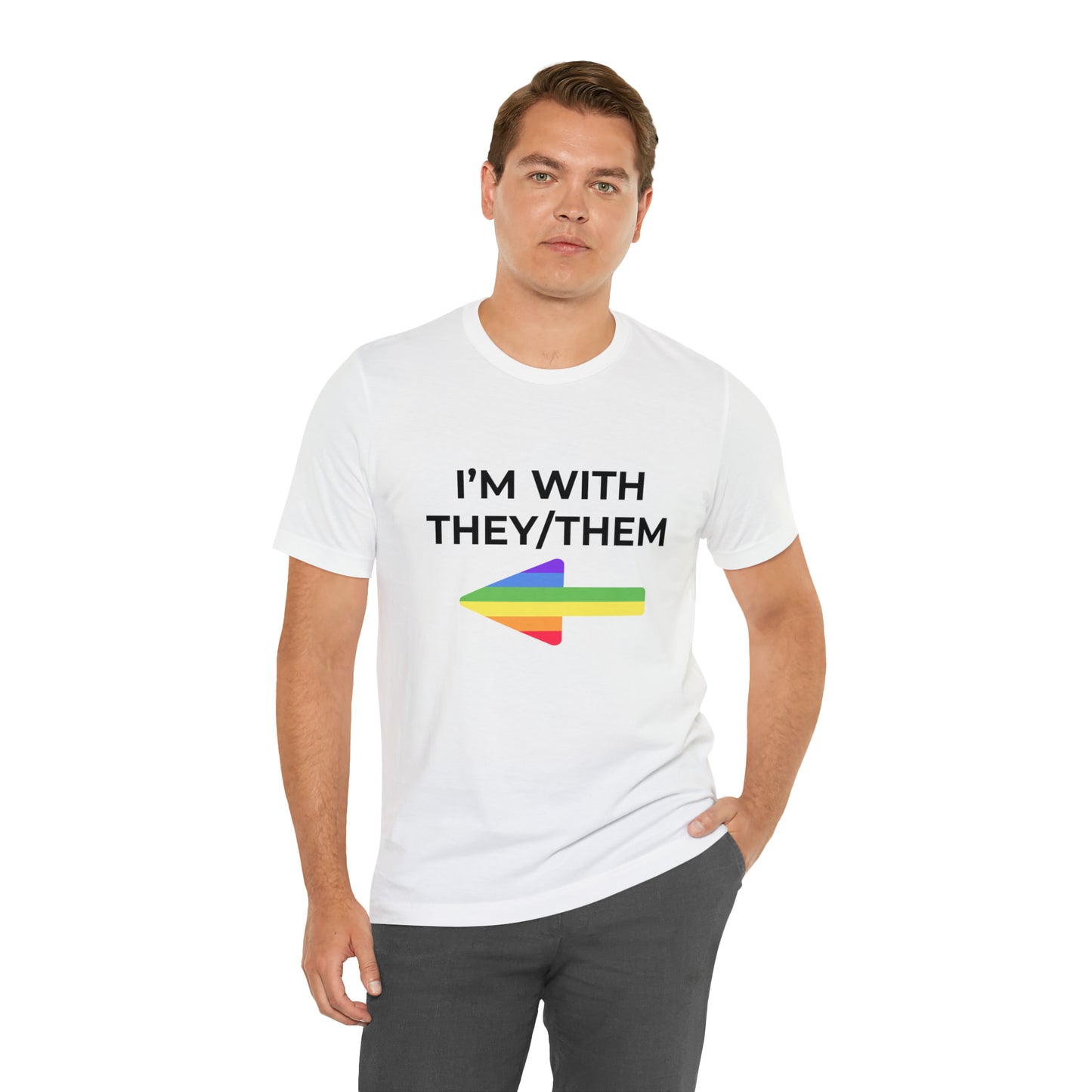 I'm With They/Them Right Arrow - Tee