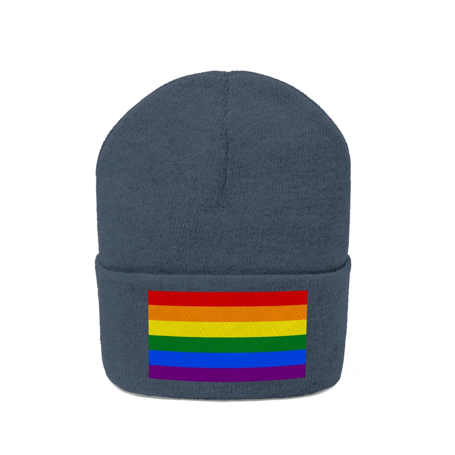 Knit Pride Flag Beanie
