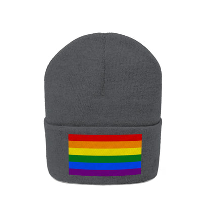 Knit Pride Flag Beanie