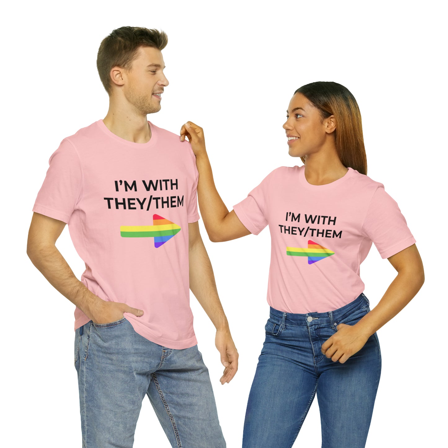 I'm With They/Them Left Arrow - Tee