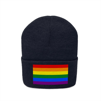 Knit Pride Flag Beanie