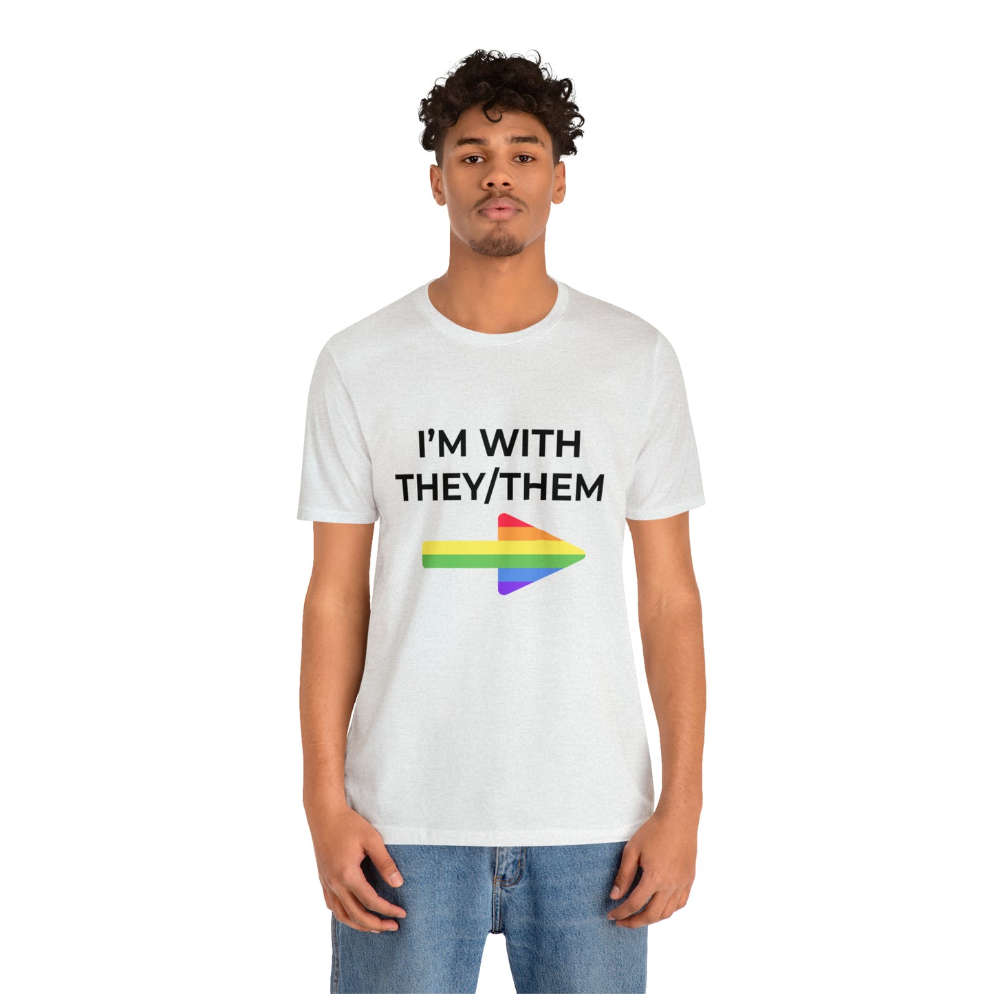 I'm With They/Them Left Arrow - Tee